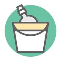 Wine Bucket Conceprs vector