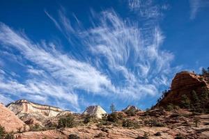 paisaje del parque nacional zion foto