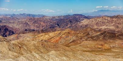 Aerial view of the mountains next to Lake Mead photo