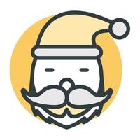 Santa Face Concepts vector