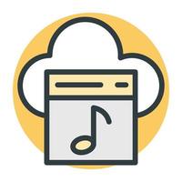 Cloud Music Concepts vector