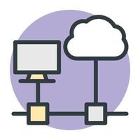 Cloud Connection Concepts vector