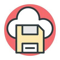 Cloud Floppy Concepts vector