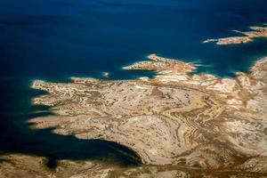 Aerial view of Lake Mead photo