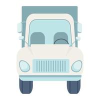 Lorry semi flat color vector object