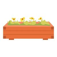 Growing yellow flowers from seeds semi flat color vector object