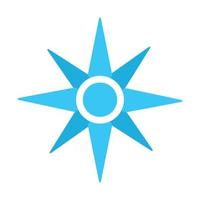 Wind rose semi flat color vector object
