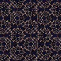 vintage style damask pattern background vector