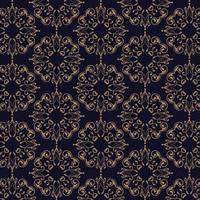 vintage style damask pattern background vector