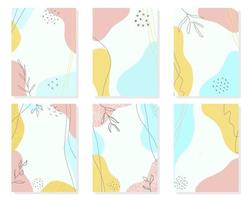 Set of abstract backgrounds, templates for social media, posters, prints, etc. EPS 10 vector