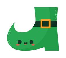 green elf boot vector