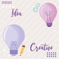 design of creative idea vector