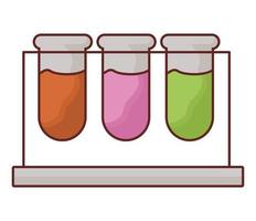 lab bottles design vector