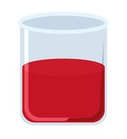 red lab flask vector