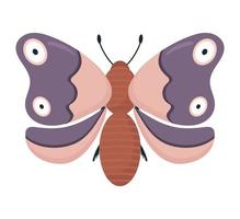 diseño de mariposa púrpura vector