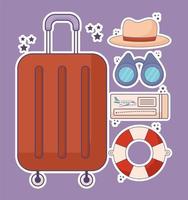 five trips items vector