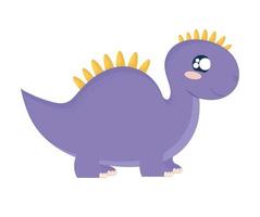 cute velociraptor design vector