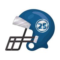 blue football helmet vector