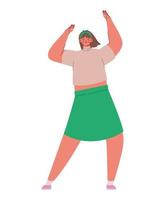 dancing woman design vector