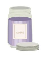purple candle design vector