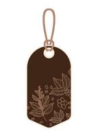 coffee tag image vector