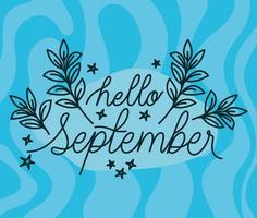 card of hello september