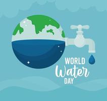 world water day poster vector