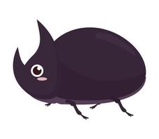 rhinoceros beetle design vector