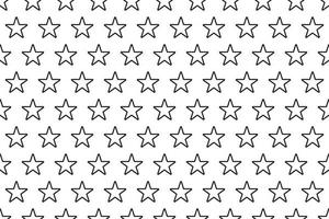 patrón transparente con fondo de color blanco y negro, forma de estrella. ilustración vectorial vector