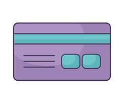 diseño de tarjeta de crédito púrpura vector