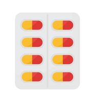 pill tablet design vector