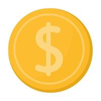 golden coin design vector