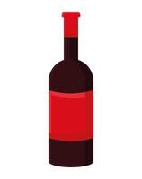 wine bottle design vector