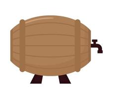 wine barrel design vector