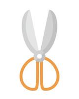 orange scissor design vector