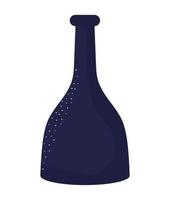 black bottle design vector