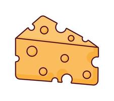 cheese slice illustration vector