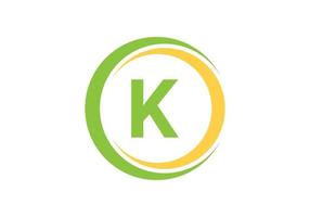 K logo letter design vector image