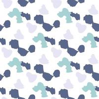 Abstract cheetah seamless pattern. Camo leopard background. Animal fur shapes wallpaper vector