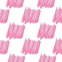 Brushstrokes and thin stripes seamless pattern. Cross Hatching endless background. Grunge backdrop. vector