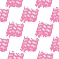 Brushstrokes and thin stripes seamless pattern. Cross Hatching endless background. Grunge backdrop. vector