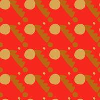 Creative shape seamless pattern. Creative various doodle shapes background. vector