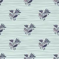 Seamless pattern with flowers and leaves. vector