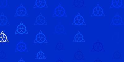 Light BLUE vector pattern with magic elements.