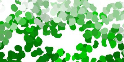 Light green vector backdrop with chaotic shapes.