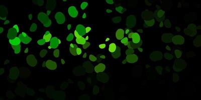 patrón de vector verde oscuro con formas abstractas.