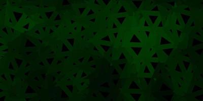 Dark green vector poly triangle texture.