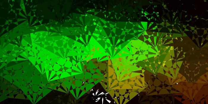 Light Green vector pattern with polygonal shapes.