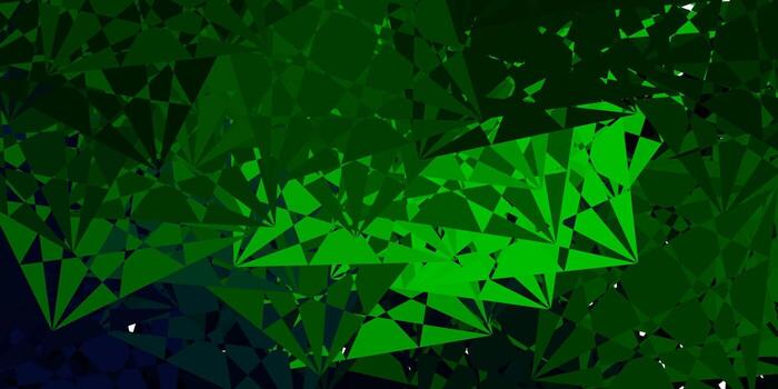 Light Green vector pattern with polygonal shapes.