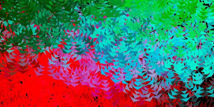 diseño de vector azul claro con líneas, triángulos.